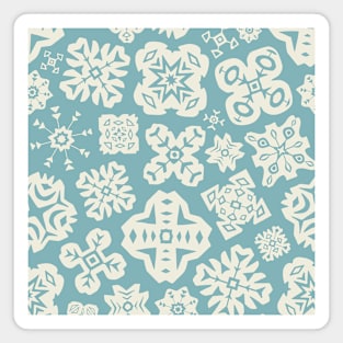 CUT PAPER SNOWFLAKES Christmas Xmas Winter Holidays - UnBlink Studio by Jackie Tahara Magnet